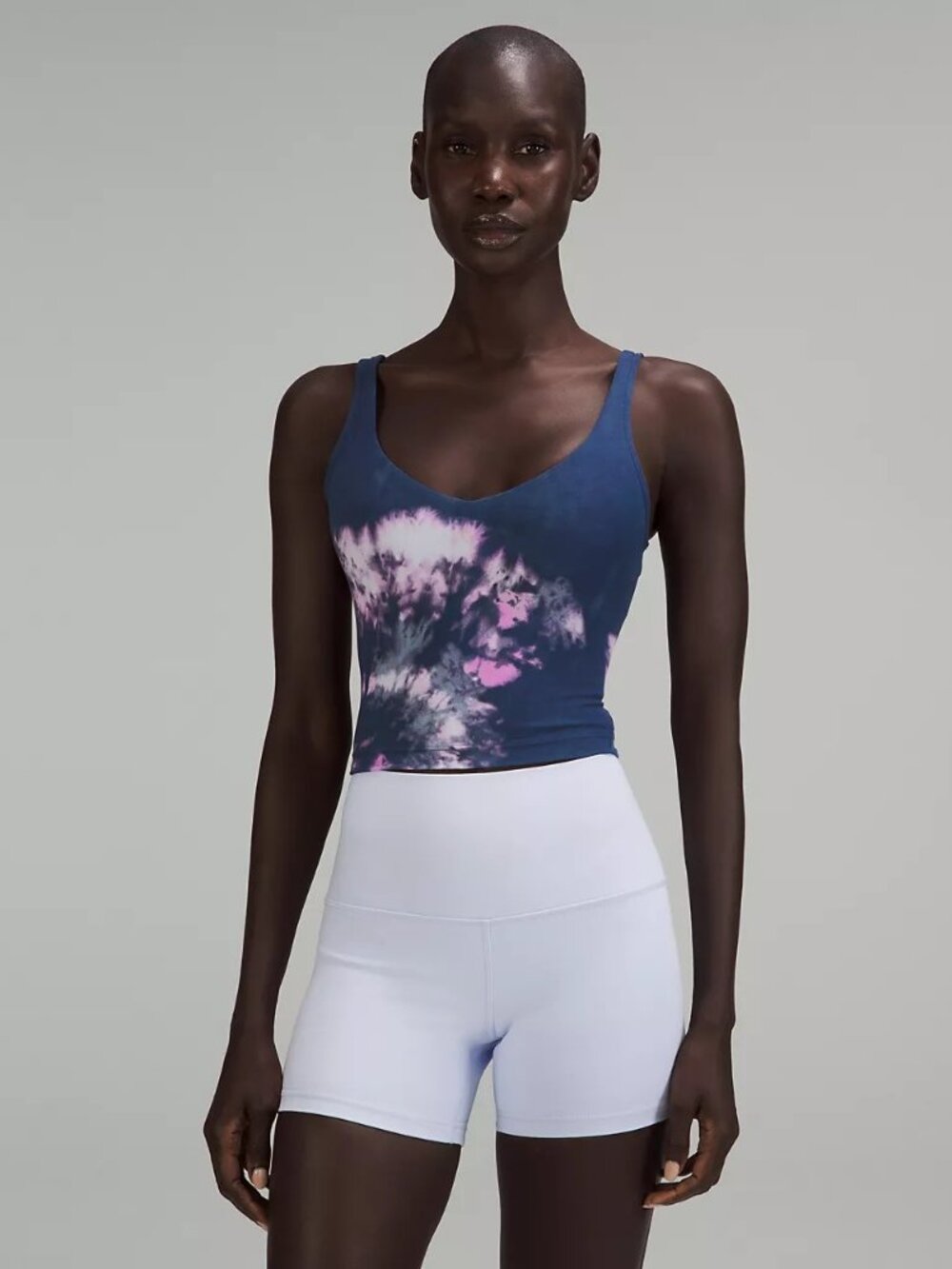 Lululemon Align Cropped Tank Too Circulate Tie Dye Align Tank Mineral Blue Multi